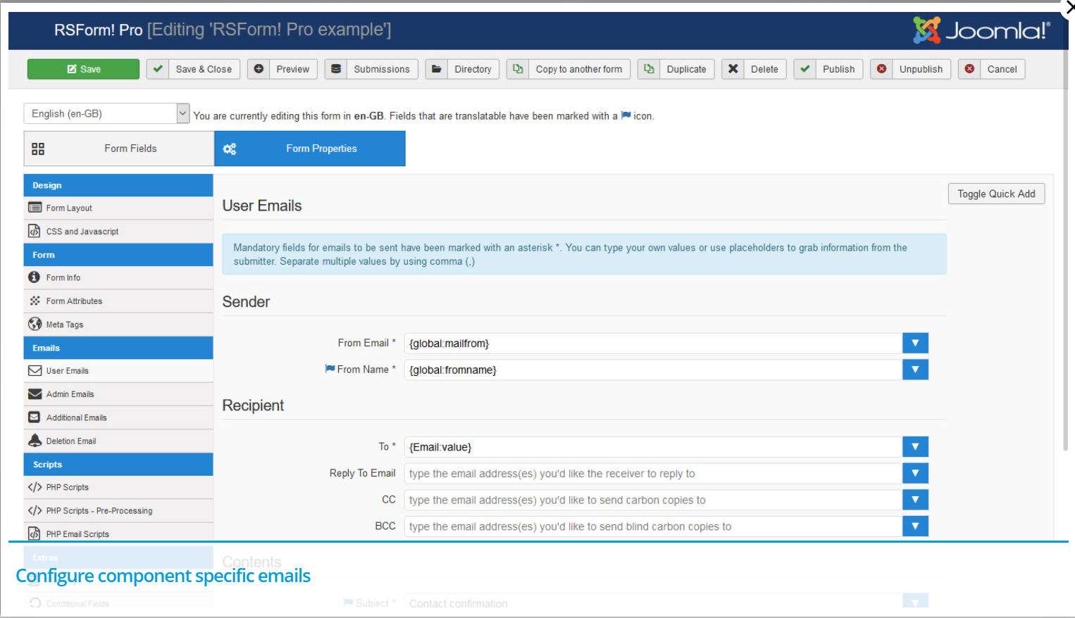 Installing RSForm for Joomla!